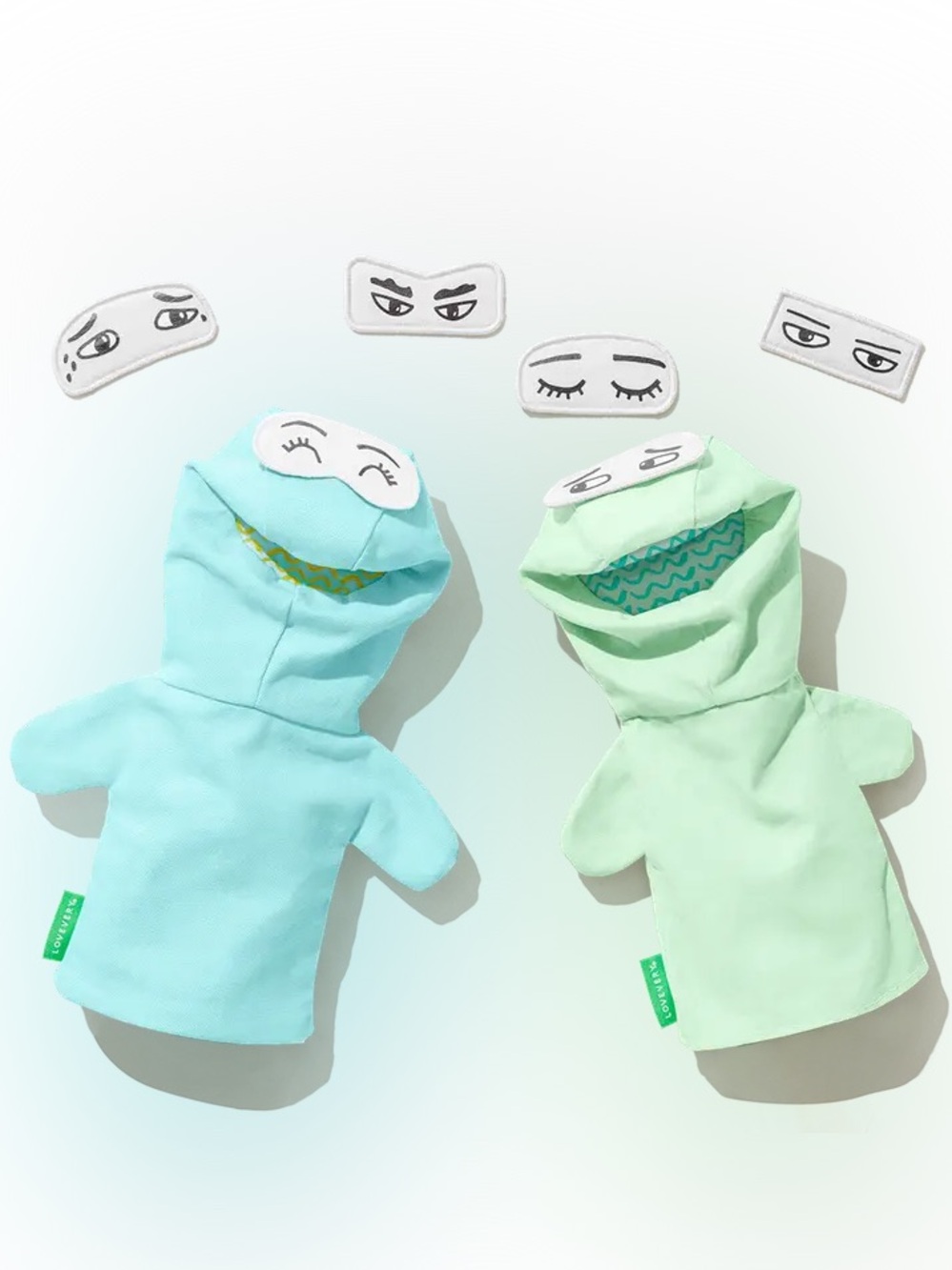 Lovevery Storytelling Puppet Set With Changing Emotion Eyes